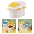 thumbnail image 4 of Caja de almacenamiento de alimentos para perros y gatos Sunnimix Basura Amarillo S, 4 of 8