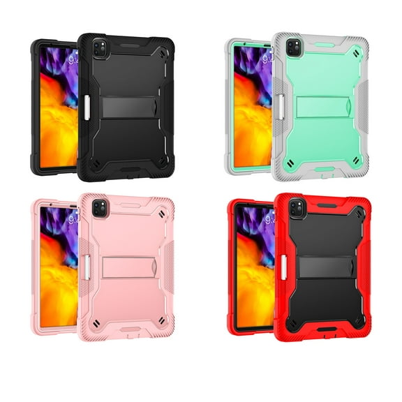 iPad Air 4 Case, iPad Pro 11 inch 2020 Case, Kickstand, Solid Impact Protective Multiple Layers Styus Slot New (DFAP)for iPad Air 4 Case iPad Pro 11 2020 Case Black