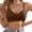 Brown, variant on Wireless Bras for Womens, No Underwire Soft Breathable Seamless Comfortable T-Shirt Bras Light Yellow M