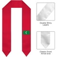 thumbnail image 2 of DABOYOZHZH Maldives Flag Cool Graduation Shawl Sash Stole Wraps Scraf For International Study Pride Women Men, 2 of 6
