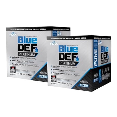 BlueDEF Peak Platinum Diesel Exhaust Fluid - Universal Fit - 2 Pack, 2.5 Gallon