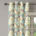 thumbnail image 2 of Ambesonne Shabby Flora Grommet Curtain, Vintage Garden Leaf, 50" x 84", Pale Blue Purple White, 2 of 6