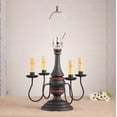thumbnail image 2 of Irvins Country Tinware Jamestown Lamp Base in Hartford Black with Red Stripe, 2 of 3