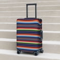 thumbnail image 6 of Yiaed Blanket stripes Print Travel Luggage Cover Suitcase Protector Covers Elastic Luggage Anti-scratch(No luggage included）-Medium, 6 of 7