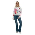thumbnail image 5 of Care Bears Women's All Over Hearts Crewneck Pullover Sweaters, Sizes S-XL, 5 of 7