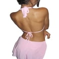 thumbnail image 3 of Femmes Y2k Profond V Cou Robes Courtes hors Épaule Maille Robe Sexy Dos Nu Mini Robe de Boîte de Nuit Porter, 3 of 5