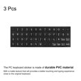 thumbnail image 3 of Autocollants Clavier Polonais Autocollants Clavier PC Fond Noir avec Lettrage Blanc 3 Pcs, 3 of 3
