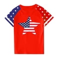 thumbnail image 4 of GERsome Boys Girls American Flag T-Shirts Short Sleeve Crewneck Patriotic Graphic Tee for 4th of July, 13-14 Years, 4 of 4