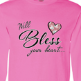 thumbnail image 4 of Inktastic Well Bless Your Heart with Floral Print Long Sleeve T-Shirt, 4 of 5