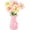 Pink, variant on Small White Unbreakable Vase, 1 Pack Elegant Ceramic-Look Plastic Decorative Vase for Bedroom, Bathroom, Office, Kitchen & Gift Giving