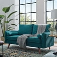 thumbnail image 5 of Modway Revive Upholstered Fabric Loveseat in Teal, 5 of 8