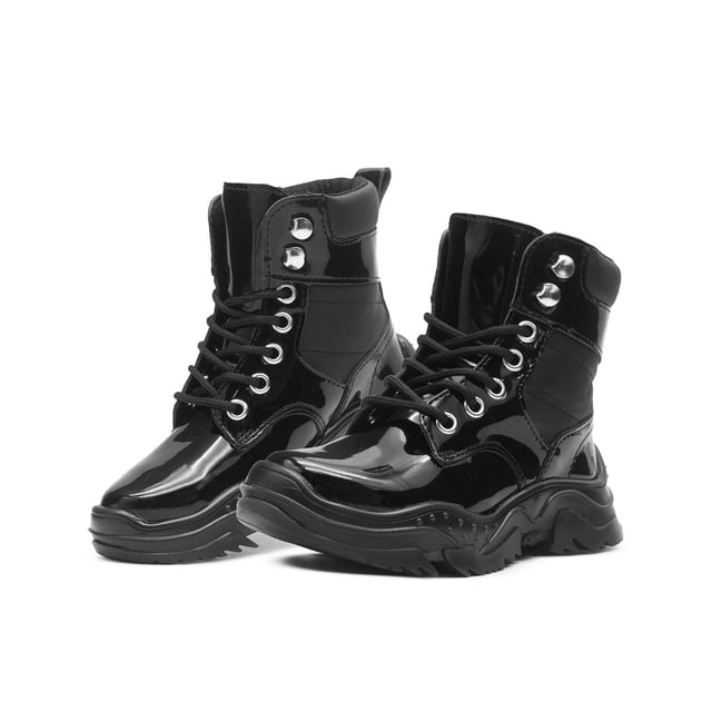 Botin Niña Dama Invierno Coqueta® Charol Negro Casuales negro 19