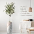 thumbnail image 3 of Artificial Tree in Modern Granite Effect Planter, Fake Olive Silk Tree for Indoor and Outdoor Home Decoration - 68" Overall Tall (Plant Pot Plus Tree), 3 of 5