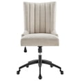 thumbnail image 5 of Modway Empower Channel Tufted Fabric Office Chair in Black Beige, 5 of 9