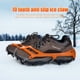 thumbnail image 1 of 10 tacos Ice Gripper antideslizante MTB zapatos crampones para caminar en la nieve (naranja M), 1 of 8