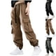 thumbnail image 5 of Odeerbi 5-16 Años Niños Cargo Pantalones Deportivos Jogger Pantalones Primavera Color Sólido Pantalones de Trabajo Sueltos Con Múltiples Bolsillos, 5 of 5