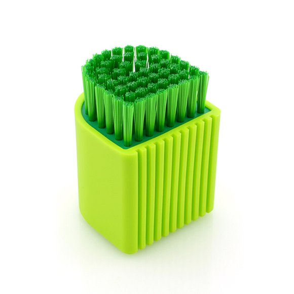 EXHUMKY 2PCS Cloth Brush For Cleaning With Nylon Bristles And Silica Gel Suitable For Housework