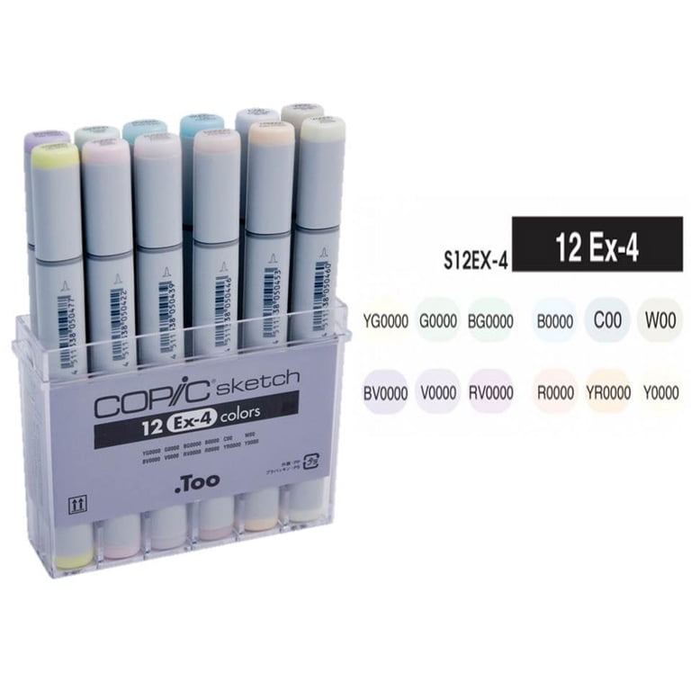COPIC Sketch 12色セット Ex-4 Copic Sketch Markers 12pc Set-Ex-4 - Walmart.com