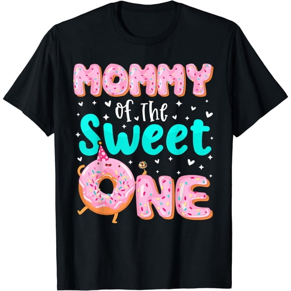 Mommy Of The Sweet One 1st Birthday Donut Theme Family T-Shirt