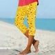 thumbnail image 4 of Pantalones de Yoga de Mujer Capris Impreso Casual Elástico, Pantalones de Yoga de Mujer de Cintura Alta para Todo el Uso de Temporada, 4 of 4