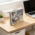 thumbnail image 6 of Letter SorterOrganizer for Desk, Premium Plated Metal Mail Holder, 3-Slot Ultra-Stable Non-Wobbling Desktop Organizer for Envelopes, Documents, Palettes, 6 of 7