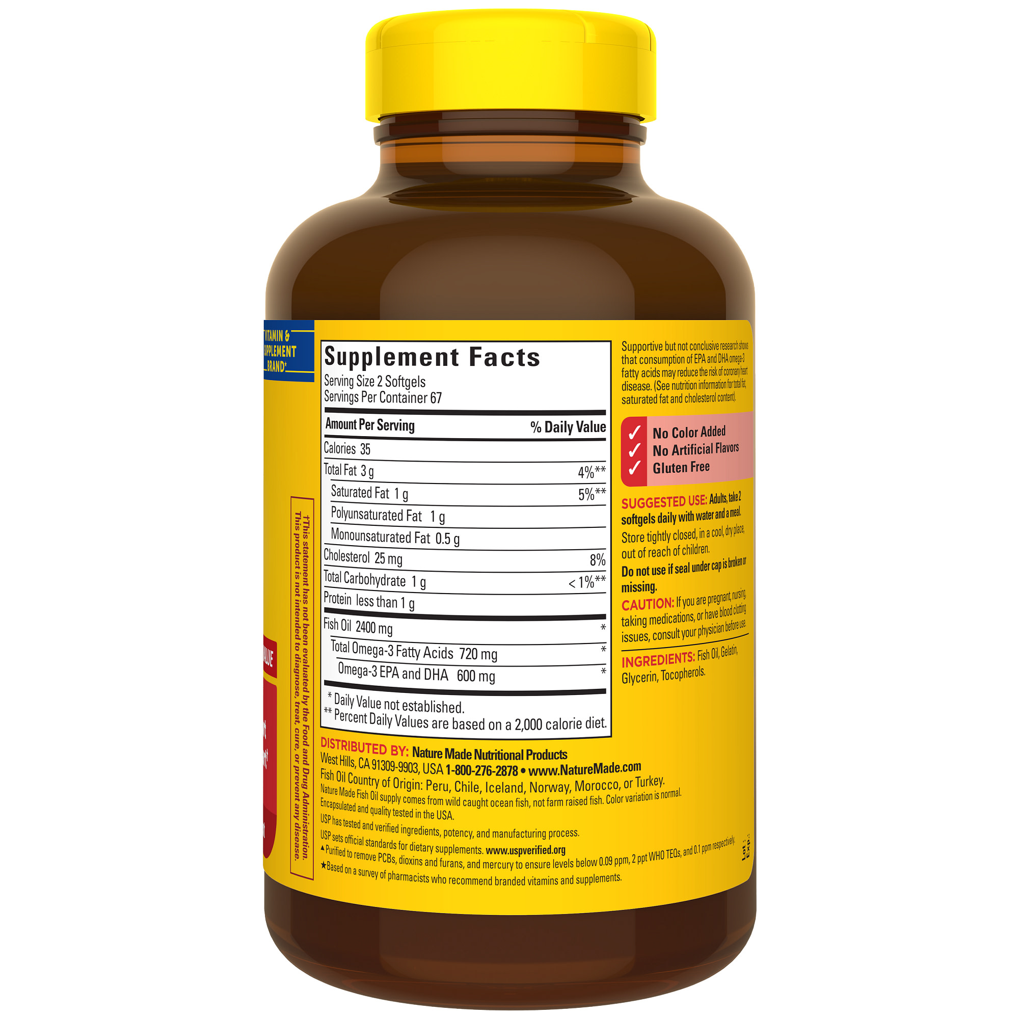 Nature Made Fish Oil 2400 mg Omega-3, 134 Count photo 8