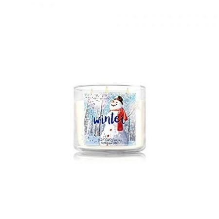 bath & body works home winter scented candle 3 wick 14.5 oz holiday 2015 limited