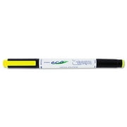 Zebra Eco Zebrite Double-Ended Highlighter, Chisel/Fine Point, Fluor Yellow, Dozen -ZEB75050
