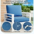 thumbnail image 5 of AECOJOY Aluminum Outdoor Furniture Set, 7 Pieces Metal Patio Furniture on sale Outdoor Couch Patio Conversation Set - Blue, 5 of 7