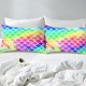thumbnail image 5 of Funda nórdica Queen para niños Niñas Colorido Sparkle Fish Scales juego de cama, 5 of 7