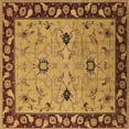 thumbnail image 1 of Ahgly Company Indoor Square Oriental Brown Traditional Area Rugs, 4' Square, 1 of 4
