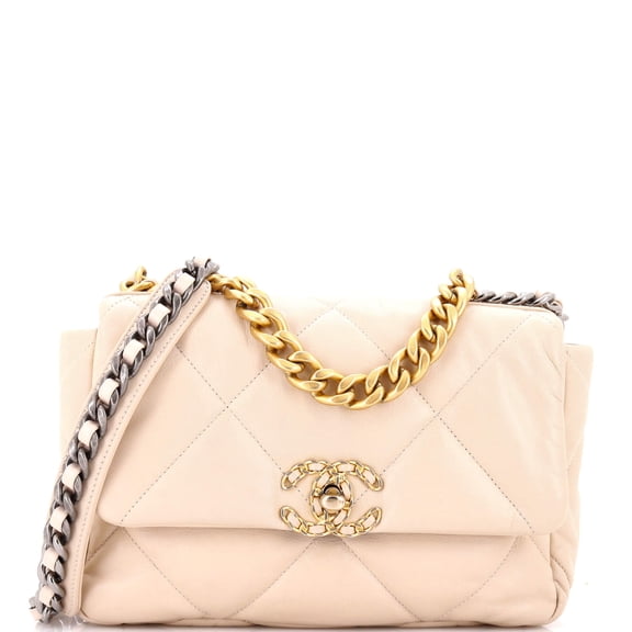 Pre-Owned 19 Flap Bag Quilted Leather Medium By Rebag