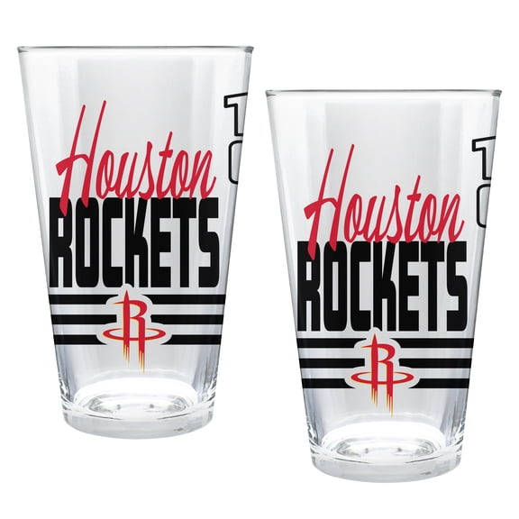 Houston Rockets Two-Piece 16oz. Double Play Pint Glass Set - Walmart.com