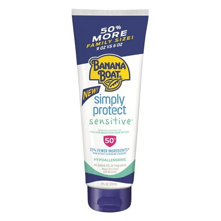 banana boat sensitive ingredients banana boat simply sensitive lotion spf 50 9 oz family banana boat sensitive ingredients banana boat simply sensitive lotion spf 50 9 oz family