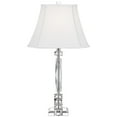 thumbnail image 6 of Vienna Full Spectrum Traditional Table Lamps 25 1/2" High Set of 2 Crystal Cut Column Geneva White Square Shade for Bedroom Living Room Bedside Office, 6 of 8