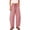 Red——Fall Savings, variant on Oiangi Womens Gingham Plaid Pants Elastic Waist Baggy Barrel Pant Fall Casual Drawstring Travel Trousers with Pockets Yellow L