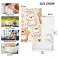 thumbnail image 4 of Ryvnso Cute Happy Bear Cotton Hand Towels Sets Face Towel 2 PCs Bathroom Decorative, 4 of 7