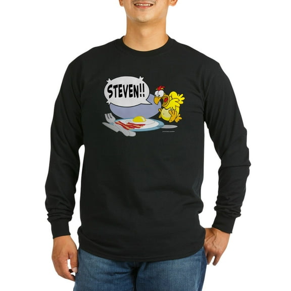 CafePress - Steven The Egg Long Sleeve T Shirt - Long Sleeve Dark T-Shirt
