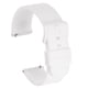 thumbnail image 1 of Correas de reloj de silicona Uxcell, correa de reloj de 20 mm con hebilla de aleación de zinc de liberación rápida, blanca, 1 of 7