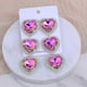 thumbnail image 5 of Nuevos pendientes colgantes grandes estilo bohemio para mujer, con forma de corazón de rosa y diamantes de imitación, E1555, oro verde, 5 of 5