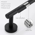 thumbnail image 4 of Bathroom Towel Rack, Wall Mounted Towel Rack 40cm, Stainless Steel SUS304, Matte Black Towel Rack - Black, 4 of 5