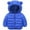 Blue d1, variant on Black Jacket Girls Cute Cropped Toddler Boy Girl (12M-7Y) Winter Puffer Jackets Coats Christmas Red Dinosaur Hooded Light Weight Padded Outerwear