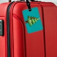 thumbnail image 5 of Christmas Tree Chibi Faux Leather Travel Luggage Tag, 5 of 7