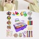 thumbnail image 5 of Suministros de manualidades, juguetes educativos tempranos, caja definitiva de manualidades, manualidades de bricolaje Púrpura, 5 of 9