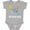 AC-Heather Grey, variant on Fort Myers Beach Florida Dolphin Boys or Girls Baby Bodysuit