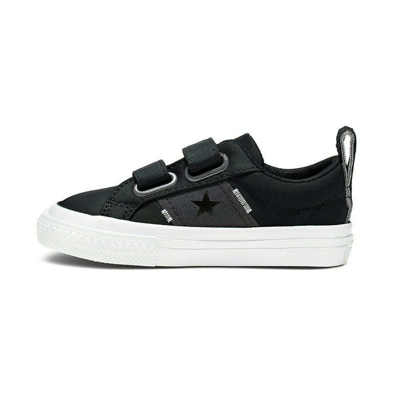 Converse One Star Ox 765198C Toddler Boy s Black White Sneakers Shoes HS739 5 Walmart