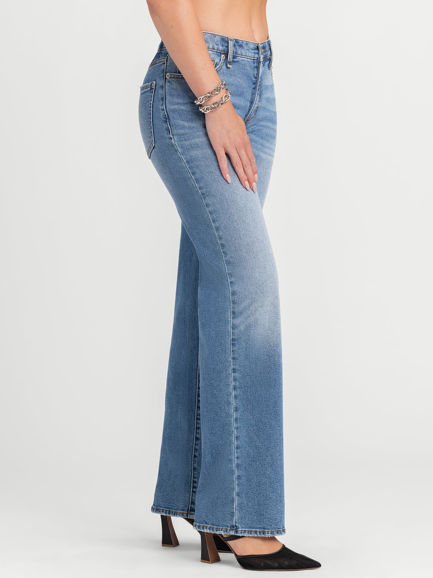 Jessica Simpson Rosa Mid Rise Relaxed Straight Jeans, Sizes 2-16