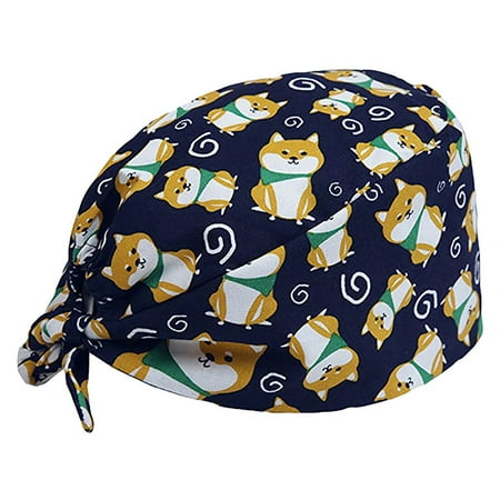 

Dadaria Pajamas for Women Soft Comfy Scrub Bouffant Turban Working Cap With Sweatband Scrub Hat For Women/Men F One Size Men