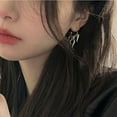 thumbnail image 3 of Punk Flame Hoop Earrings for Women Minimalist Dangle Drop Huggie Hoops Statement Earrings Small Hoop Christmas Ear Jewelry Gifts Hypoallergenic, 3 of 6