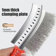 thumbnail image 2 of Steel Wire Brush/Wooden Metal Rust Removal Roller Brush Polishing Barbecue Cleaning Brush Suitable for Cleaning Barbecue Grilles, 2 of 5